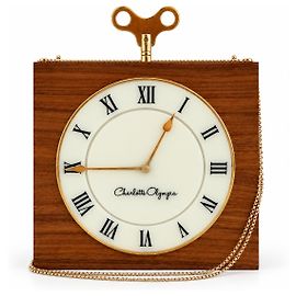 Charlotte Olympia Time Piece Clutch Orologio in Legno