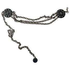 Chanel Vintage CC Medallion Charms Chain Belt Metal