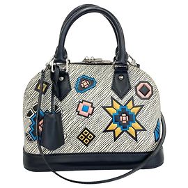 Borsa a tracolla Louis Vuitton Alma BB Epi Denim