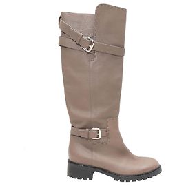 Bottes hautes à boucles Fendi Taupe Taille 39