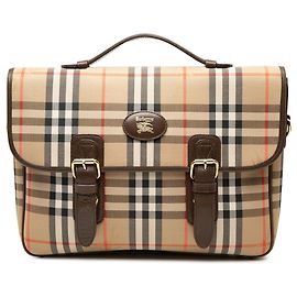 Bolsa Business Burberry Haymarket Check Canvas Bege