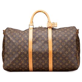 Louis Vuitton Monogram Keepall Bandouliere 50 Reisetasche Braun