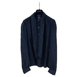 Louis Vuitton Camisa de Seda com Estampa Jacquard Navy