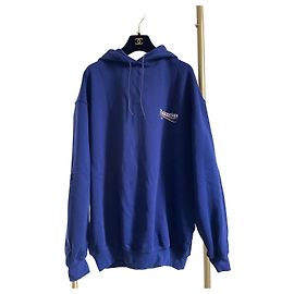 Sweatshirt Balenciaga Azul com Logótipo Coca-Cola de Algodão