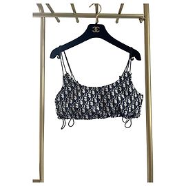 Dior Oblique Monogram Cotton Camisole with Chain Straps