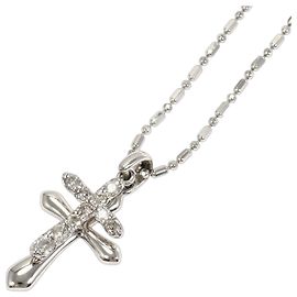 Autre Marque Collar de platino con colgante de diamante