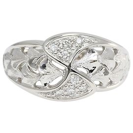 Autre Marque Anillo alianza de platino PT900 con diamante