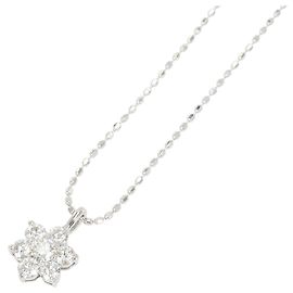 Autre Marque Collana in oro bianco 10K con diamante