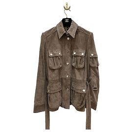 Chaqueta Safari de piel de cabra Dolce & Gabbana - IT 40 de segunda mano