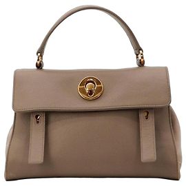 Autre Marque Borsa a mano Saint Laurent in pelle taupe