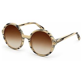 Tom Ford Carrie Occhiali da sole rotondi acetato marrone