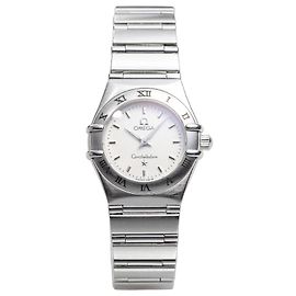 Omega Constellation Ladies Quartz Vintage Silver Mini Watch 22 mm