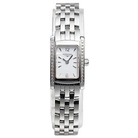 Longines Dolce Vita Damen Vintage Uhr Quartz Diamant-Besetzte Lünette 16 mm