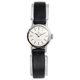 Orologio Mini Cocktail Omega Genève da Donna Manuale Vintage Argento 20 mm