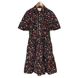 kate spade new york Flower Print Pleated Dress