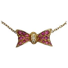 Autre Marque Collana Ponte Vecchio Zaffiro Rosa Diamante Au750