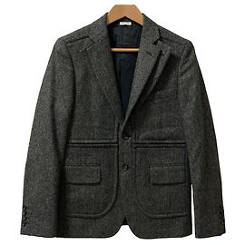 COMME des GARCONS HOMME DEUX Herringbone Tweed Tailored Jacket