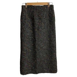 Autre Marque Falda lápiz de tweed con banderas coloridas Ballsey