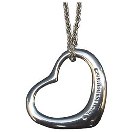 Tiffany & Co Tiffany&Co. Elsa Peretti Open Heart Halskette aus 925 Silber