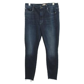 Autre Marque Mother The Looker Ankle Fray Stretch Denim Pants