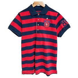 Autre Marque PEARLY GATES Polo de manga corta de algodón a rayas