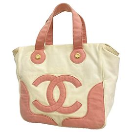 Chanel Marshmallow Canvas Handbag