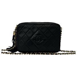 Chanel Matelassé Coco Mark Schultertasche mit Fransen