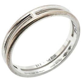 Hermès Hermes Ariane Band Ring in 18K White Gold
