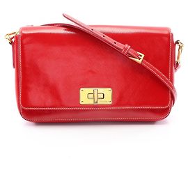 Bolsa de Ombro Prada Saffiano Vernic