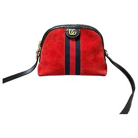 Sac Gucci en daim rouge