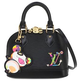 Borsa a mano Louis Vuitton Alma BB in pelle Epi