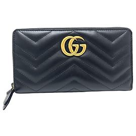 GUCCI 443123 GG Marmont Round Long Wallet