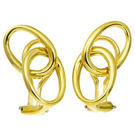 Autre Marque Tiffany & Co. Double Loop Ohrringe in 18K Gelbgold