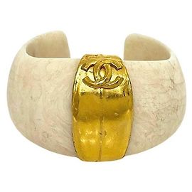 Bracciale Rigido Chanel Avorio e Oro