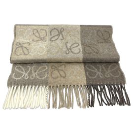 Loewe Anagram Checkerboard Stole
