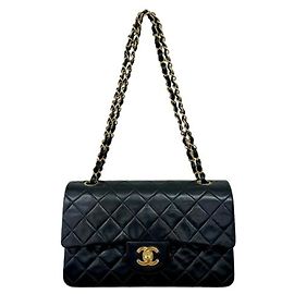 Borsa a tracolla Chanel Matelassé 23 in pelle di agnello Double Flap con catena