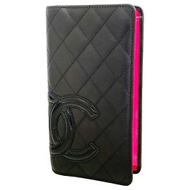 Cartera larga Chanel Cambon de piel de cordero