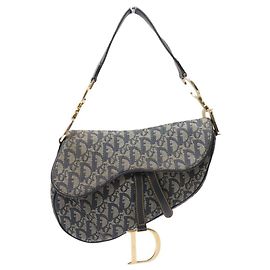 VINTAGE CHRISTIAN DIOR SADDLE TOILE OBLIQUE M0455CTZQ HAND BAG