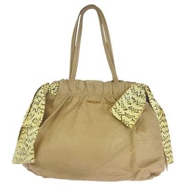 Sac 2 voies Prada en cuir python et ruban