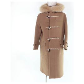 Autre Marque Abrigo de lana y piel de zorro DRAWER