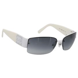 Chanel CC Logo Matelasse Sonnenbrille Eye Wear Plastic