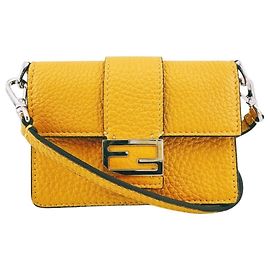 Fendi Micro Flat Baguette Shoulder Bag