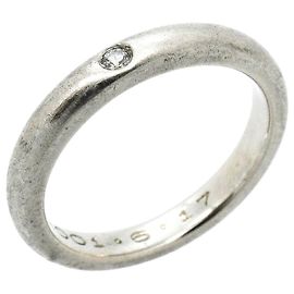Autre Marque Anello fede in platino e diamanti Tiffany & Co.