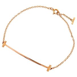 Autre Marque Pulseira Tiffany & Co. T Smile Small em ouro rosa 18K