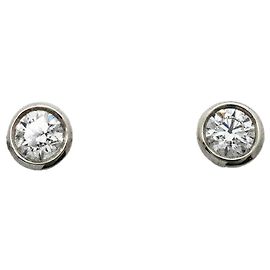 Autre Marque Orecchini a lobo in platino e diamanti Tiffany & Co.