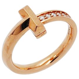 Autre Marque Anel Tiffany & Co. T One em ouro rosa 18K