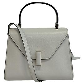 Valextra Crossbody-Tasche aus Leder in Weiß