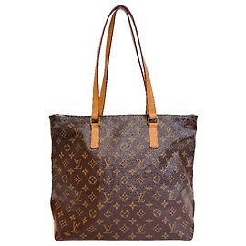 Louis Vuitton Cabas Mezzo M51151 Monogram Leather Tote Bag