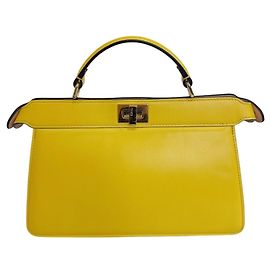 Borsa a mano in pelle Fendi Peekaboo I.U East-West