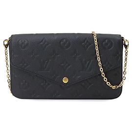 Louis Vuitton Monogram Empreinte Pochette Felicie Chain Wallet